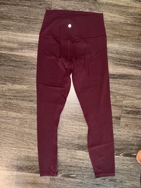 Women’s burgundy Align Leggings - Lululemon